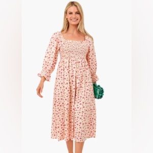 NWT Small Hyacinth House Floral Fellis Midi Dress